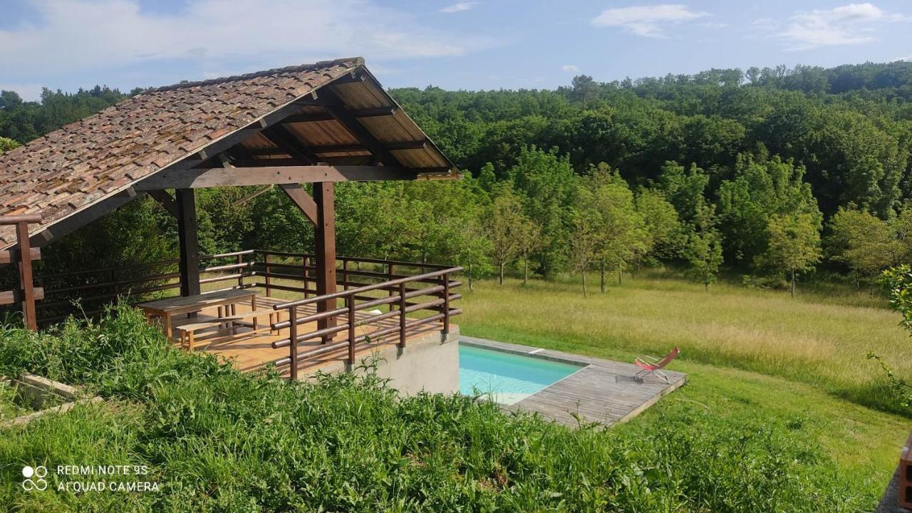 Ferme Du Bois Du Pouget Villa La Salvetat-Belmontet Exteriör bild